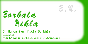 borbala mikla business card